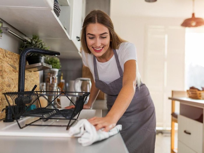 Ilustrasi membersihkan dapur