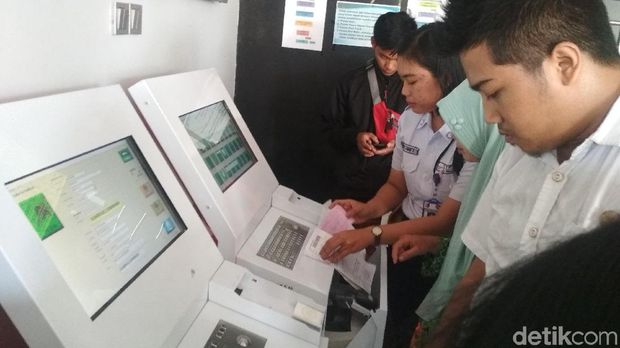 Sistem layanan pendaftaran juga sudah bersifat mandiri.