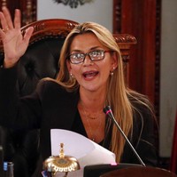 Sebelum menjabat sebagai presiden, Jeanine Anez merupakan Kepala DPR Bolivia. Karier politiknya dimulai ketika bergabung dengan Partai Gerakan Sosial Demokratis. (Foto: AP Photo)