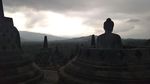 Foto: Menikmati Sunset di Candi Borobudur