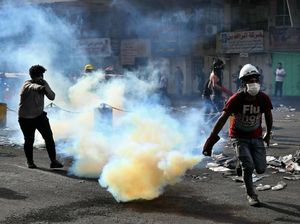 Bentrokan Kembali Terjadi, 2 Demonstran Irak Tewas dan Puluhan Luka-luka