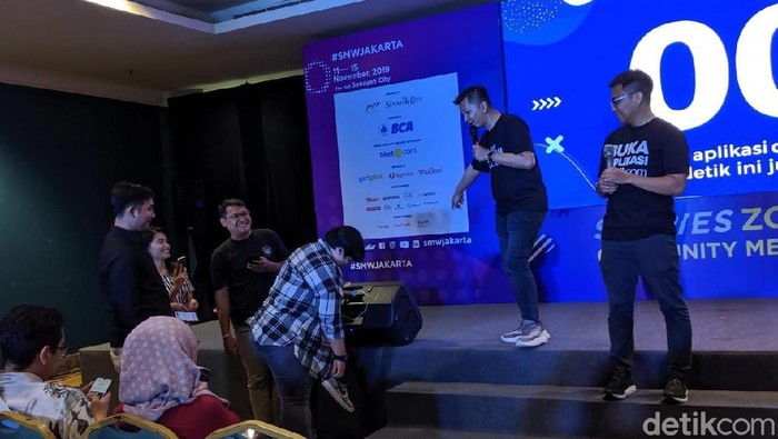 Keseruan community meet up detikcom di Social Media Week 2019 (Agus Tri Haryanto/detikcom) Keseruan community meet up detikcom di Social Media Week 2019 (Agus Tri Haryanto/detikcom)