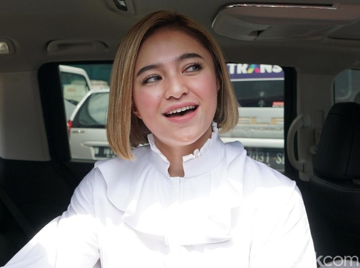 Marshanda saat ditemui di studio Trans TV.