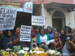Cucu Ketiga Jokowi Lahir, Pedagang Pasar Gede Solo Syukuran