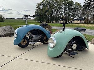 Lucu, Volkspod Minibikes Dibuat dari Fender VW Kodok