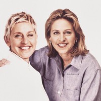 Perubahan gaya terlihat pada Ellen Degeneress yang dulu mencoba untuk tampil lebih feminin. Foto: Instagram @ardgelinck
