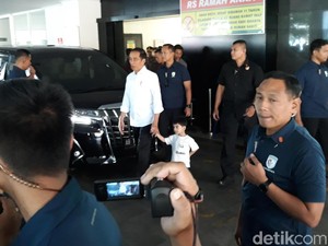 Tengok La Lembah Manah, Jokowi Kembali ke RS PKU Solo