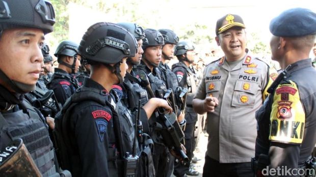 Ratusan Personel Gabungan Amankan Pilkades Serentak di Sukabumi