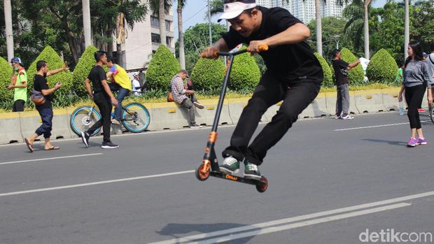 Asal dikendarai dengan aman, skuter sebenarnya sehat dan ramah lingkungan.