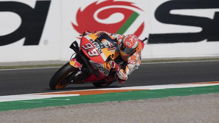 Marc Marquez menjuarai MotoGP Valencia 2019. Foto: Mirco Lazzari gp / Getty Images Marc Marquez menjuarai MotoGP Valencia 2019. Foto: Mirco Lazzari gp / Getty Images