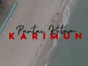 Menengok Akhir Pekan di Pantai Ketam Perbatasan Indonesia-Singapura