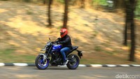 Yamaha menyegarkan wajah MT-25 di tahun 2019 ini. Yamaha MT-25 versi terbaru membawa sejumlah perubahan penting, terutama dari sisi desain dan fitur. Didik/Detikcom.
