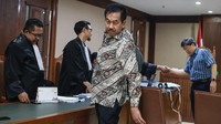 Awaluddin memberikan kesaksian perihal pembatalan kontrak dengan PT Inti itu.