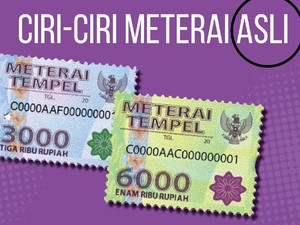 Wajib Duet, Begini Cara Pakai Meterai Rp 6.000 & Rp 3.000