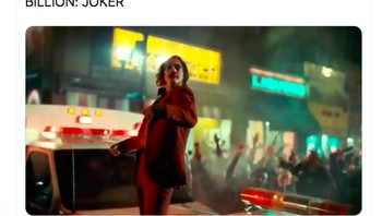 Netizen ramai merayakannya, terutama penggemar Joker. Foto: istimewa
