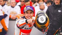 Marquez menutup musim balap 2019 dengan kemenangan. Dia mennjadi pemenang di MotoGP Valencia. (Foto: dok.Repsol Honda)