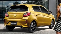 Di bagian belakang, pembaruannya ada bumper baru yang lebih persegi serta lampu kombinasi LED yang mendapatkan desain baru. Desain pelek 15 inci baru juga tampil di Mirage. Istimewa/Mitsubishi.