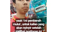 Buat yang suka nyinyir, Baihaki punya pembersih mulut nih. Obat kumur ini katanya cocok buat membersihkan mulut nyinyir. Foto: instagram @mbaihaki03
