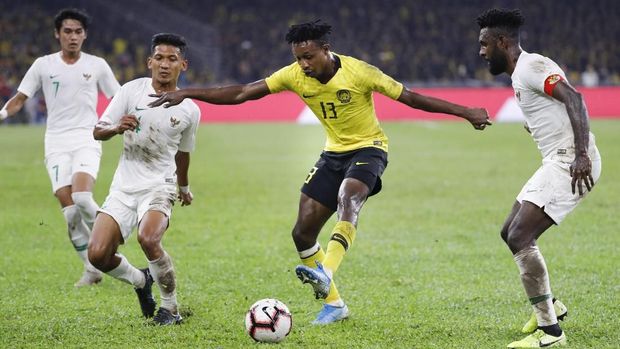 Timnas Indonesia kalah 0-2 dari Malaysia di Stadion Nasional.