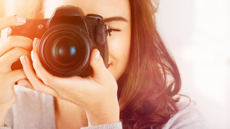 Ilustrasi kamera fotografer Ilustrasi kamera fotografer