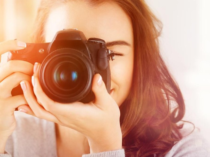 Ilustrasi kamera fotografer