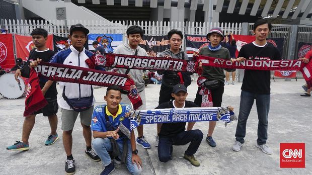 Suporter Indonesia tidak khawatir ada serangan balasan di Stadion Bukit Jalil.