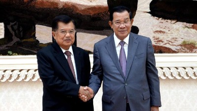 Pererat Hubungan Bilateral, JK Temui PM Kamboja