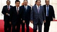 JK didampingi mantan MenPAN-RB Syafruddin dan Dubes RI untuk Kamboja, Sudirman Haseng.