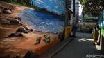 Mural Bertema Alam Hiasi Kawasan Cilincing di Utara Jakarta