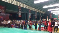 Pertandingan yang berlangsung kurang lebih tiga menit itu akhirnya dimenangkan oleh Kapolda Jateng.