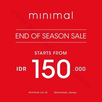 Mininal juga mengadakan End of Season Sale. Beragam produk ditawarkan mulai dari Rp 150 ribu hingga 1 Desember. Foto: Twitter/Instagram