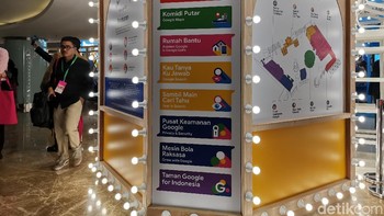  Berbagai atraksi menarik untuk pamer fitur Google pun membuat pengunjung ingin datang. Foto: detikINET/Aisyah Kamaliah