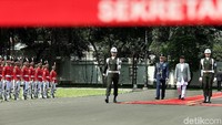 Satu per satu dubes negara sahabat tiba di Istana Merdeka, Jl Medan Merdeka, Jakarta Pusat, Rabu (20/11/2019).