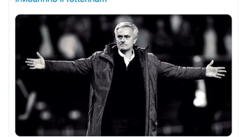 Memang mengejutkan Mou kembali bersama Spurs. Foto: Twitter