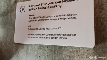 Pameran ini disertai dengan keterangan pada tiap venue yang ada. Foto: detikINET/Aisyah Kamaliah