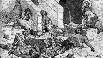 5. 541: Pada tahun ini, muncul wabah pes Justinian yang mengerikan di Eropa dan Rusia. Penyakit ini kabarnya bertahan ratusan tahun dan sangat menular. Sulit menghitung berapa yang tewas, tapi populasi di Konstantinopel menurun separuh. Antara lima sampai sepuluh ribu orang meninggal per harinya hingga sampai jutaan orang total tewas akibat wabah tersebut. Foto: Unwired