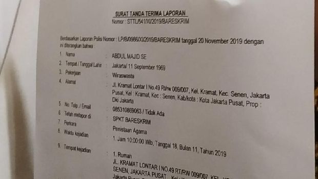 Mantan Ketua FPI Jakarta Ikut Laporkan Sukmawati ke Bareskrim Polri