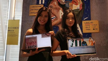 Layarnya ini bisa diputar 360 derajat -- sesuai namanya -- dan mendukung penggunaan stylus yang disertakan dalam paket penjualannya.  Foto: detikINET/Anggoro Suryo Jati