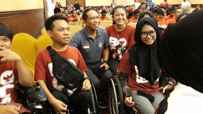 Menpora Zainudin Amali menargetkan gelar juara umum di ASEAN Para Games 2020 (Foto: detikSport/Bayu Ardi Isnanto) Menpora Zainudin Amali menargetkan gelar juara umum di ASEAN Para Games 2020 (Foto: detikSport/Bayu Ardi Isnanto)