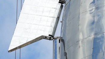 Bagian fin Starship Mk1. Foto: Darrell Etherington via Tech Crunch