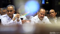 Kepala Badan Narkotika Nasional (BNN) Komjen Heru Winarko bersama sejumlah jajaran dari BNN menghadiri rapat dengar pendapat (RDP) bersama Komisi III DPR, Jakarta, Kamis (21/11/2019).