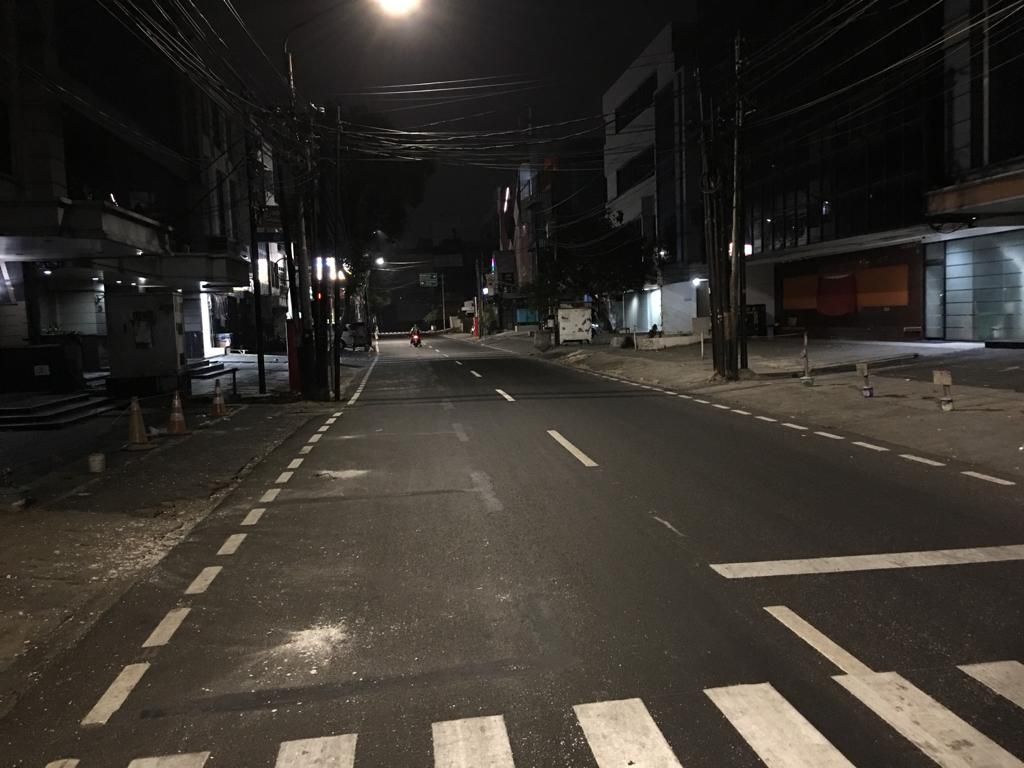 Marka lahan parkir di Jalan Juanda Jakpus dihapus (Dok. UP Perparkiran)