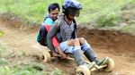 Foto: Balapan Seru Naik Kadaplak, Gokart Asli Cimahi