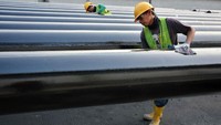 Produk precast unggulan yang diproduksi oleh Plant Prambon antara lain Uditch & Cover, Leg-Gatter, U-Gutter, CCSP, Box Culvert, Lining Concrete, Girder, dan Spun Pile. Istimewa/Waskita.