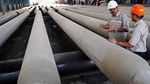 Melihat Pembuatan Tiang Pancang untuk Proyek Tol Krian-Manyar