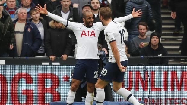 Tottenham kalahkan West Ham 3-2.