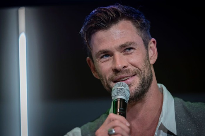 SYDNEY, AUSTRALIA - OCTOBER 30: Chris Hemsworth attends a preview of Tourism Australia's latest campaign at Sydney Opera House on October 30, 2019 in Sydney, Australia. (Photo by Brook Mitchell/Getty Images)