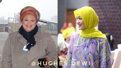 Before Vs After Dewi Hughes Berhasil Langsing dengan Hipnoterapi