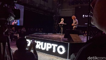 Disrupto 2019 merupakan ajang teknologi yang digelar oleh WIR Group dengan engambil tema The Future of Humanity. Foto: detikINET/Agus Tri Haryanto