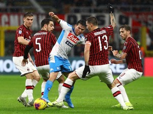 Milan Vs Napoli: Rossoneri Imbangi Partenopei 1-1
